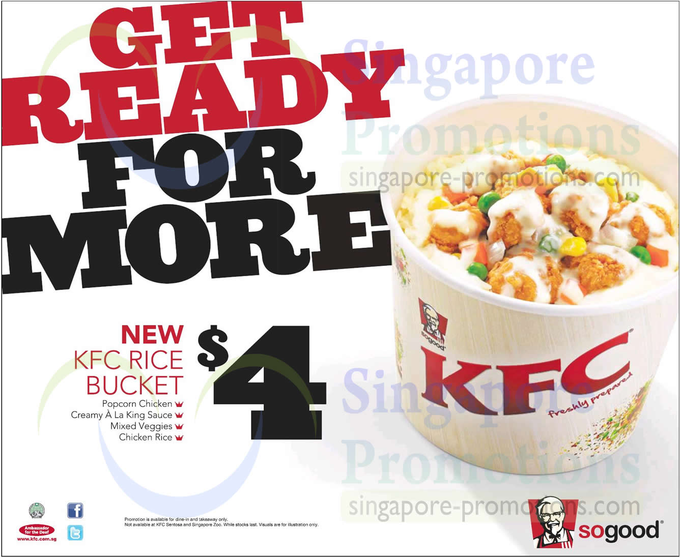 Featured image for KFC NEW $4 Rice Bucket (Dine-In & Takeaway) 10 Feb 2014