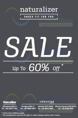 Featured image for (EXPIRED) Naturalizer SALE Up To 60% OFF @ Wheelock Place 28 Feb – 2 Mar 2014