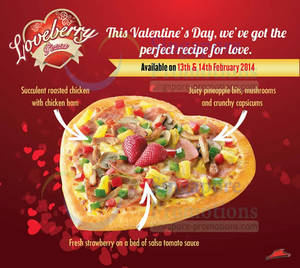 Featured image for (EXPIRED) Pizza Hut Valentine’s Day Loveberry Special Pizza 13 – 14 Feb 2014