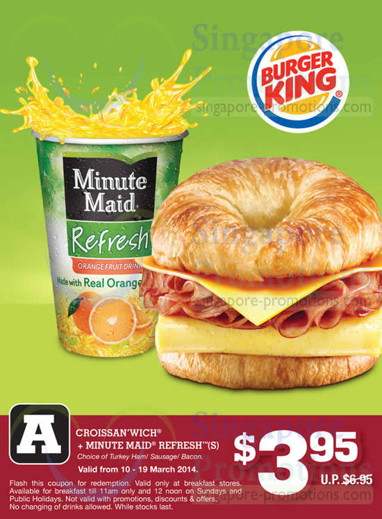 3.95 Croissanwich, Minute Maid Refresh