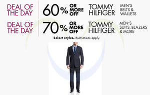 Featured image for (EXPIRED) Tommy Hilfiger Over 70% OFF Suits, Blazers, Accessories & More 27 – 28 Mar 2014