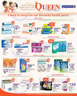 Featured image for (EXPIRED) Guardian Health, Beauty & Personal Care Offers 13 – 19 Mar 2014