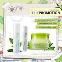 Read more about Innisfree Buy 1 Get 1 FREE Green Tea Mineral Mist & Pure Sleeping Pack 12 Mar 2014