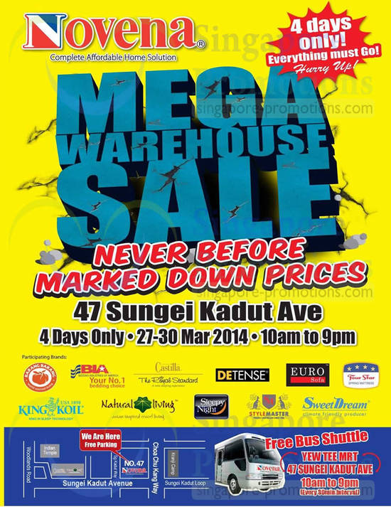 Novena Mega Warehouse Event Details