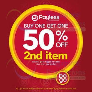 Featured image for (EXPIRED) Payless Shoesource 50% OFF 2nd Item Promo 5 Mar 2014