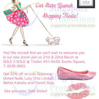 Read more about Sole 2 Sole 20% OFF Selected Brands @ Scotts Square 21 - 22 Mar 2014