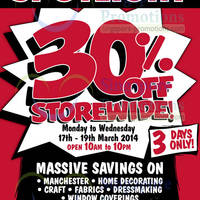 Read more about Spotlight 30% OFF Storewide SALE @ Plaza Singapura 17 - 19 Mar 2014