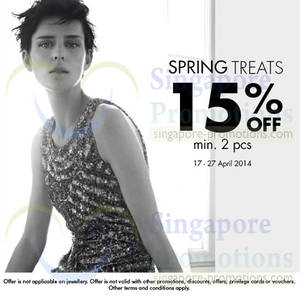 Featured image for (EXPIRED) Adolfo Dominguez 15% OFF Spring Treats 17 – 27 Apr 2014