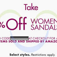 Read more about Amazon.com 20% OFF Women's Sandals Coupon Code (NO Min Spend) 26 Apr - 1 May 2014