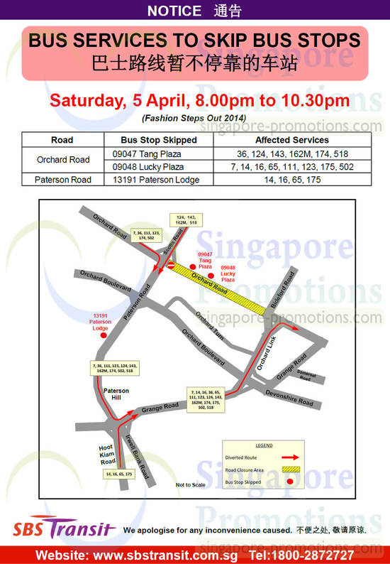 Bus Service Alteration On 5 Apr