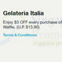 Read more about Gelateria Italia $3 OFF 3 Scoops Gelato Belgian Waffle For Singtel Customers 1 Apr - 30 Jun 2014