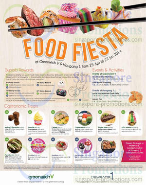 Featured image for (EXPIRED) Greenwich V & Hougang 1 Food Fiesta Promotions & Activities 25 Apr – 22 Jun 2014