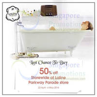Read more about Laline 50% OFF Storewide Closing SALE @ Parkway Parade 22 Apr - 6 May 2014