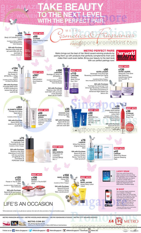 Metro Cosmetics n Fragrances 11 Apr 2014