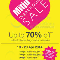 Featured image for (EXPIRED) Mitju Warehouse SALE Up To 70% OFF 18 – 20 Apr 2014