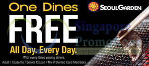 Featured image for (EXPIRED) Seoul Garden 1 Dines FREE With 3 Paying Diners @ Compass Point 16 Apr 2014