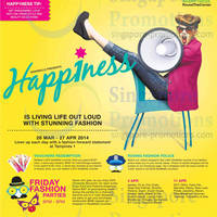 Read more about Tampines 1 Happiness Promotions & Activities 28 Mar - 27 Apr 2014