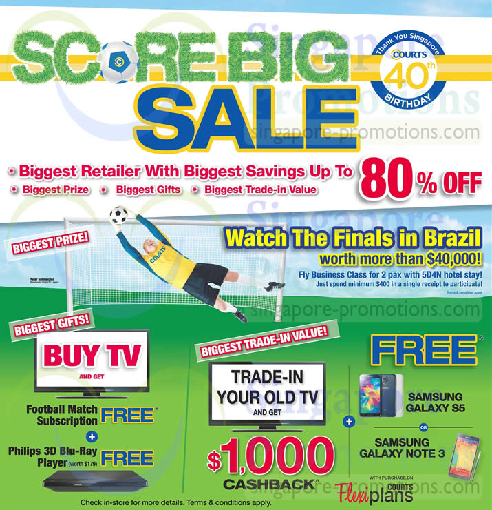 Featured image for Courts Up To 80% Off Biggest Savings Sale Offers 11 Apr 2014
