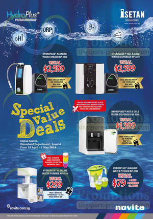 Featured image for (EXPIRED) Novita Special Value Deals @ Isetan Scotts 18 Apr – 1 May 2014