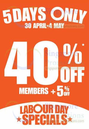 Featured image for (EXPIRED) World of Sports 40% OFF Selected Items Promo 30 Apr – 4 May 2014