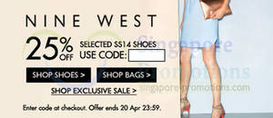 Featured image for (EXPIRED) Zalora 25% OFF Nine West Products Coupon Code 19 – 20 Apr 2014