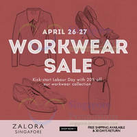 Featured image for (EXPIRED) Zalora 20% OFF Work Wear Coupon Code 26 – 27 Apr 2014