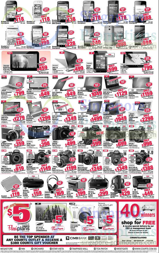 3 May Tablets, Notebooks, Cameras, Printers, Headphones, Samsung, Canon, Philips, Hp, Sony, Toshiba, Lenovo