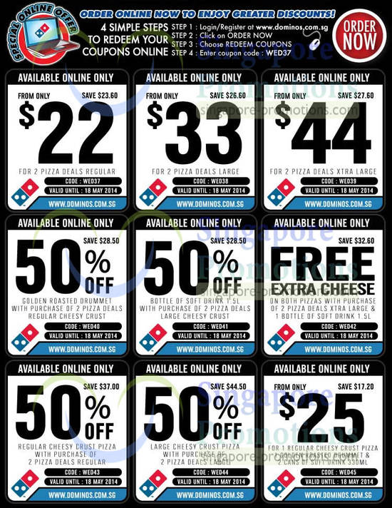 Dominos Pizza Voucher Codes, Dominos Pizza Coupon Codes