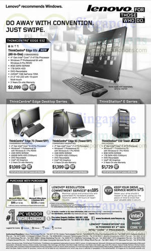 Featured image for Lenovo Thinkcentre Desktop PC Offers 28 May 2014