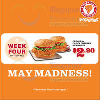 Read more about Popeyes $2.90 Creole / Cajun Chicken Sandwich Promo 26 - 30 May 2014