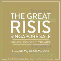 Read more about Risis 10% OFF Storewide Pre GSS Promo 23 - 29 May 2014