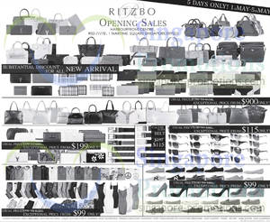 Featured image for (EXPIRED) Ritzbo Branded Fashion Opening Sale @ Harbourfront Centre 1 – 5 May 2014