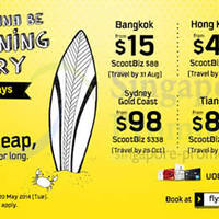 Read more about Scoot Airlines From $15 2hr Promo Air Fares 20 May 2014