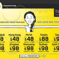 Featured image for (EXPIRED) Scoot Airlines From $18 Promo Air Fares 9 – 11 May 2014