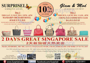 Featured image for (EXPIRED) Surprisel Branded Handbags Sale Up To 75% Off @ Two Locations 31 May – 1 Jun 2014