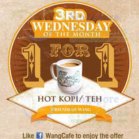 Read more about Wang Cafe & Heavenly Wang Buy 1 Get 1 FREE Hot Kopi / Teh 20 Aug 2014
