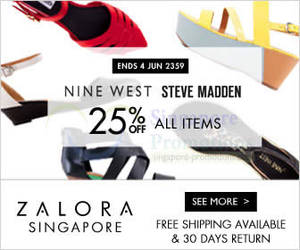 Featured image for (EXPIRED) Steve Madden & Nine West 25% OFF Promo 26 May – 4 Jun 2014