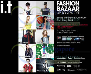 Featured image for (EXPIRED) i.t Labels Adidas, Topshop & More Fashion Bazaar @ *Scape 9 – 13 May 2014