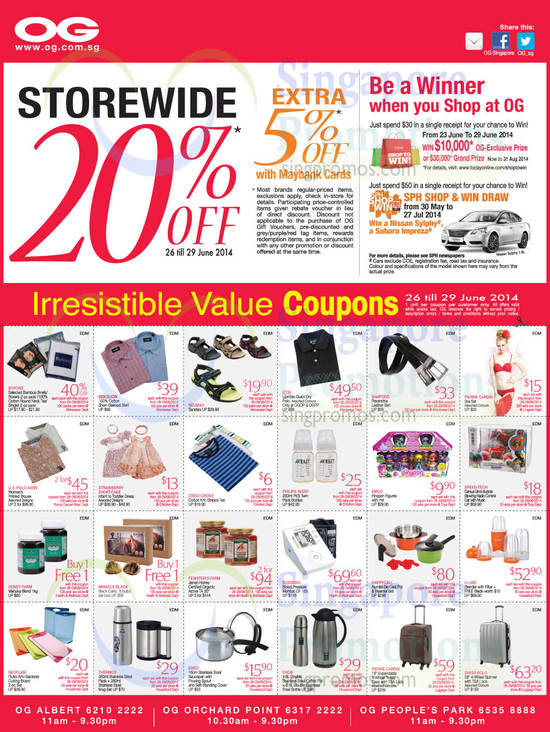 26 Jun Storewide 20 Percent Off, Value Coupons