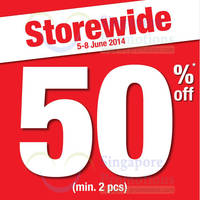 Read more about Bossini 50% Storewide Promo 5 - 8 Jun 2014