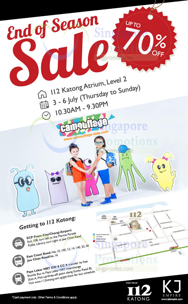 Featured image for Camouflage & Mitju End of Season Sale @ 112 Katong 3 - 6 Jul 2014