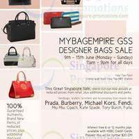 Read more about MyBagEmpire Branded Handbags & Accessories Sale @ Yew Tee Point 9 - 15 Jun 2014