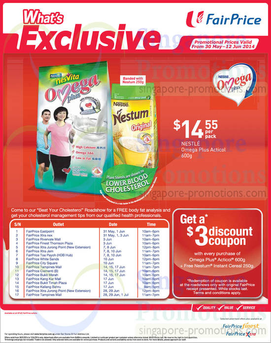 Nestle Nesvita Omega Plus Free Nestum, Free 3 Dollar Coupon