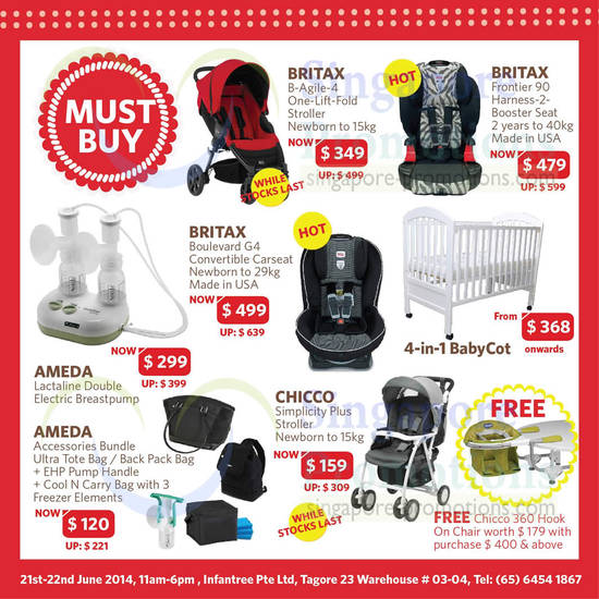 Offers Britax, Ameda, Chicco