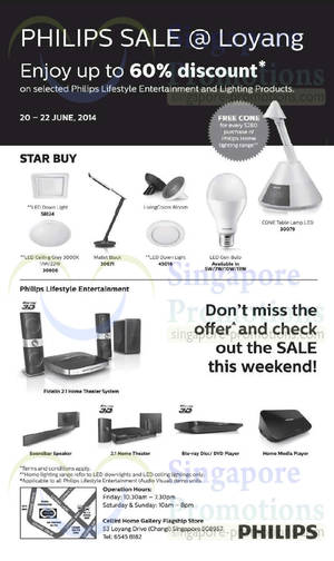 Featured image for (EXPIRED) Philips Lighting & Lifestyle Products SALE @ Loyang 20 – 22 Jun 2014