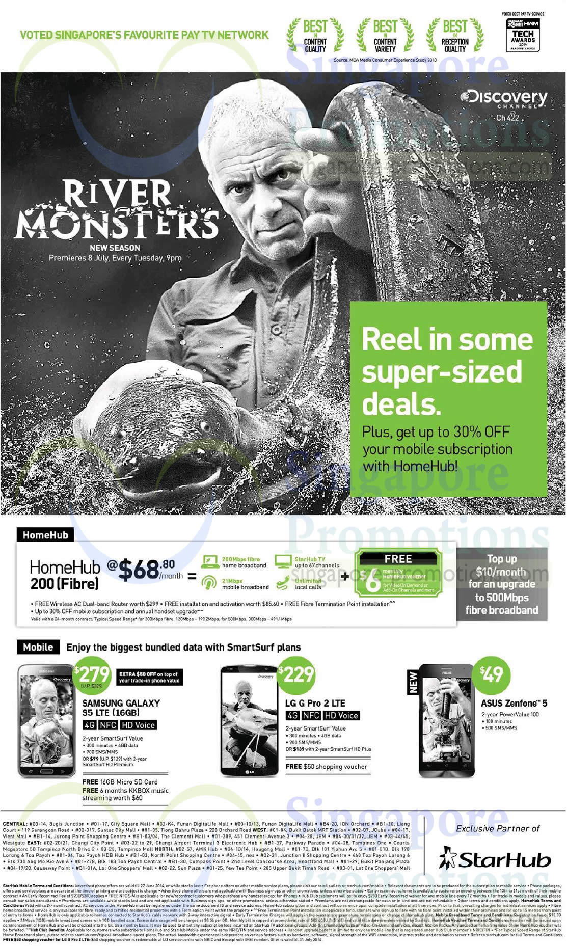 Featured image for Starhub Smartphones, Tablets, Cable TV & Mobile/Home Broadband Offers 21 - 27 Jun 2014