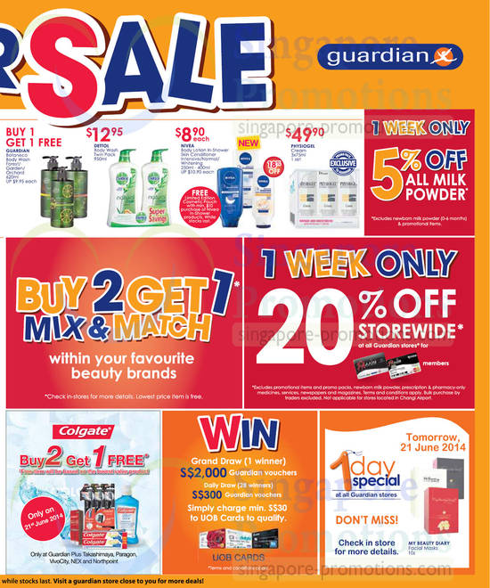 Selected Beauty Brands Buy 2 Get 1 Free, Colgate Buy 2 Get 1 Free, Body Care, Nivea, Dettol, Physiogel