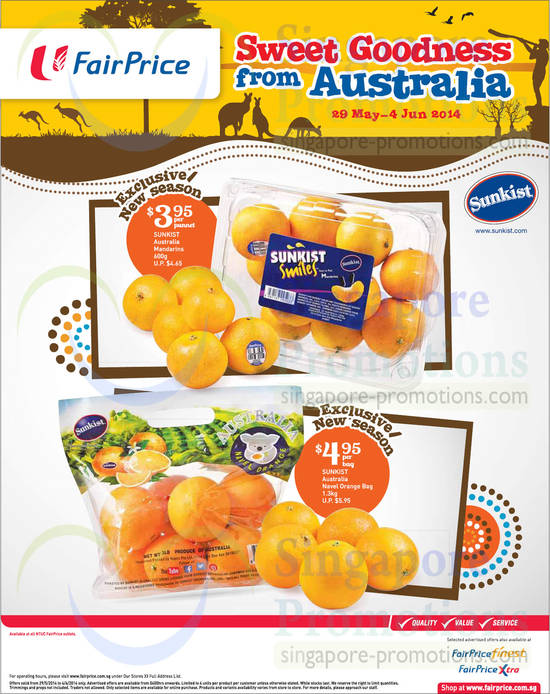 Sunkist Australia Mandarins Oranges