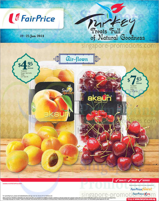 (Till 25 June) Air Flown Apricots, Cherries