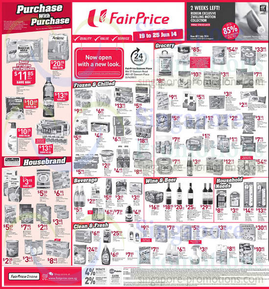 (Till 25 June) Purchase with Purchase, Housebrand Goods, Beverage, Wines, Groceries, Magiclean, Anlene, Friso, Grow, Petpet